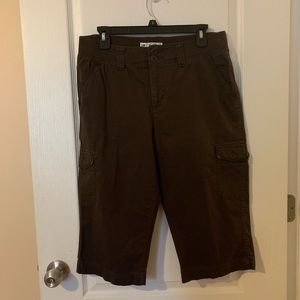 Lee natural fit cropped Capri dress work pants